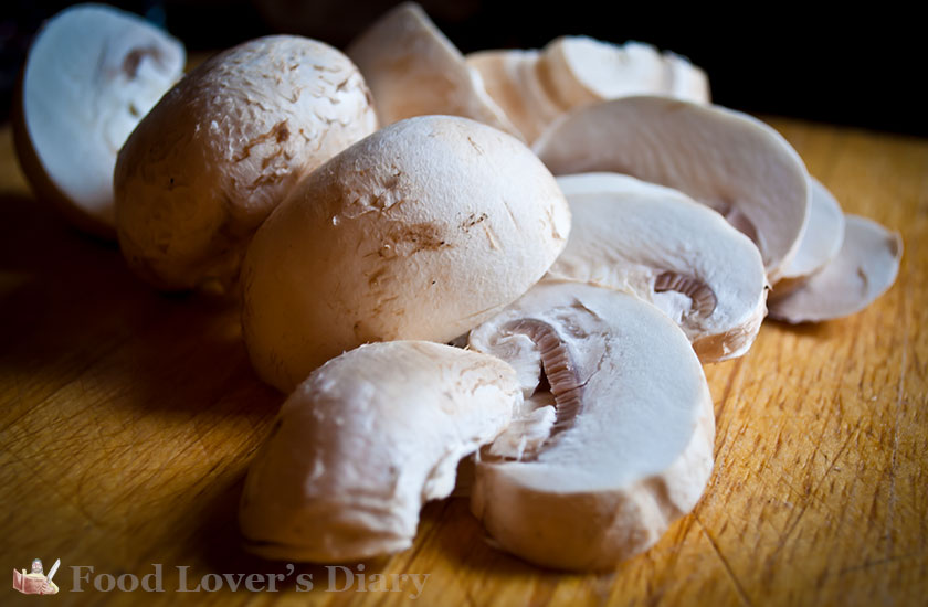 Mushrooms photographed in daylight from a tripod