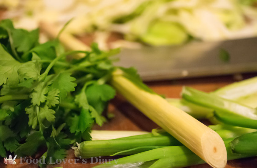 Picture of coriander, lemon grass and spring onion