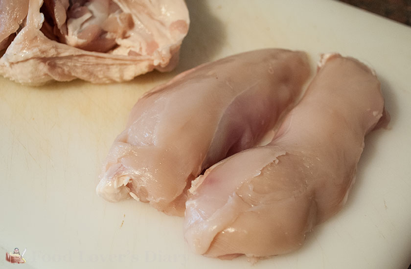 Two skinned breasts